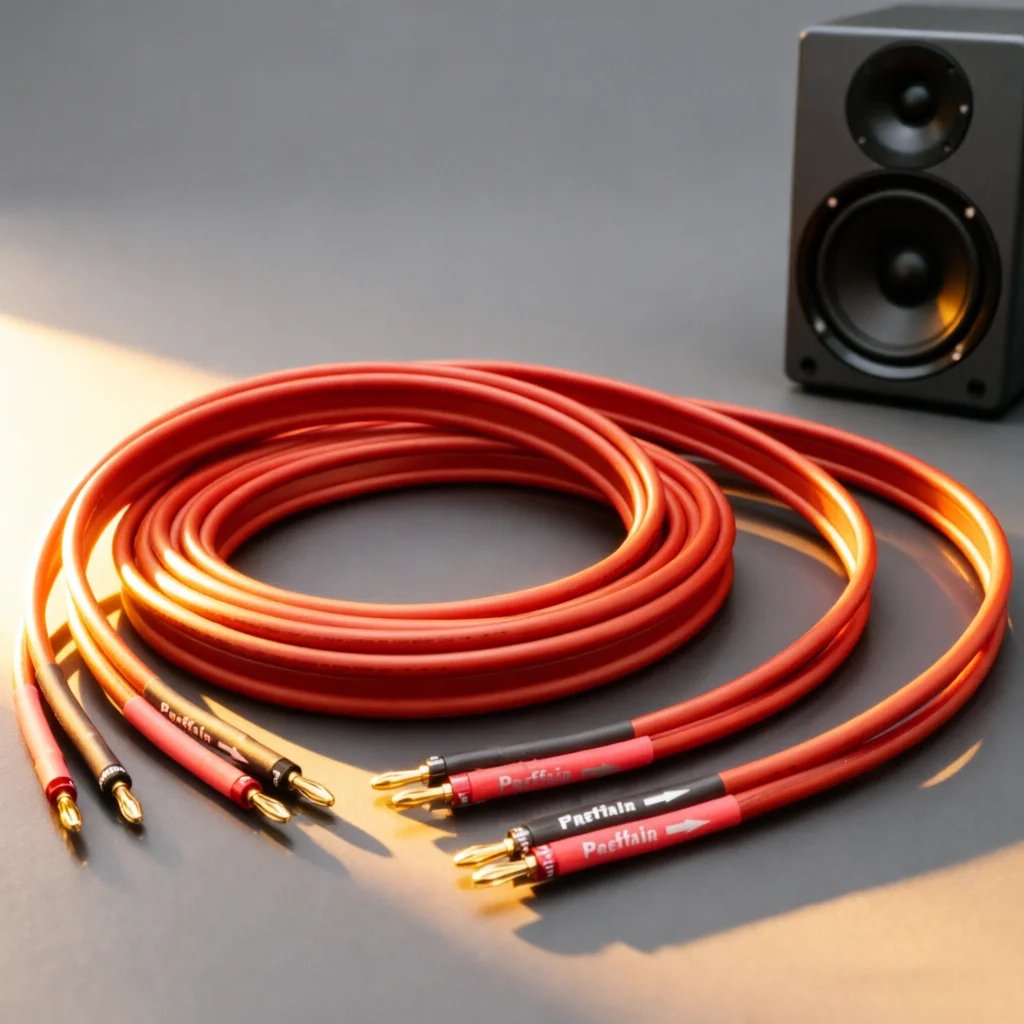 Audiophile 4Sq mm OFC Speaker Cable Gold Plated Banana to Banana Pair