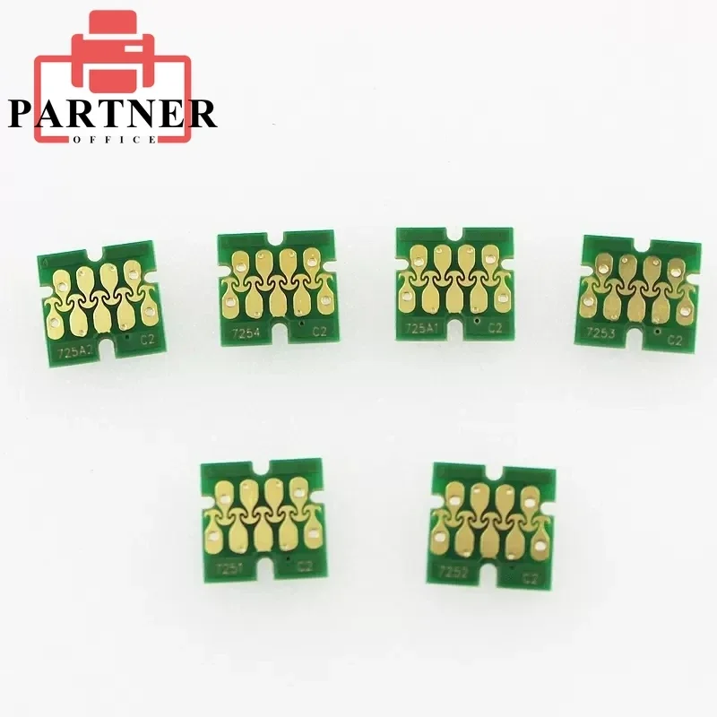 Puce T7251-T7254 de cartouche d'encre blanche de T725A pour l'imprimante SC-F2100 SC-F2000 de Epson Suredocument F2000 F2100 puces blanches de T725A00