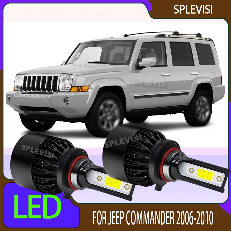 

LED Headlight Bulbs 6000LM High Beam Fan Cooling Design 9005 HB3 Quick response For Jeep Commander 2006 2007 2008 2009 2010