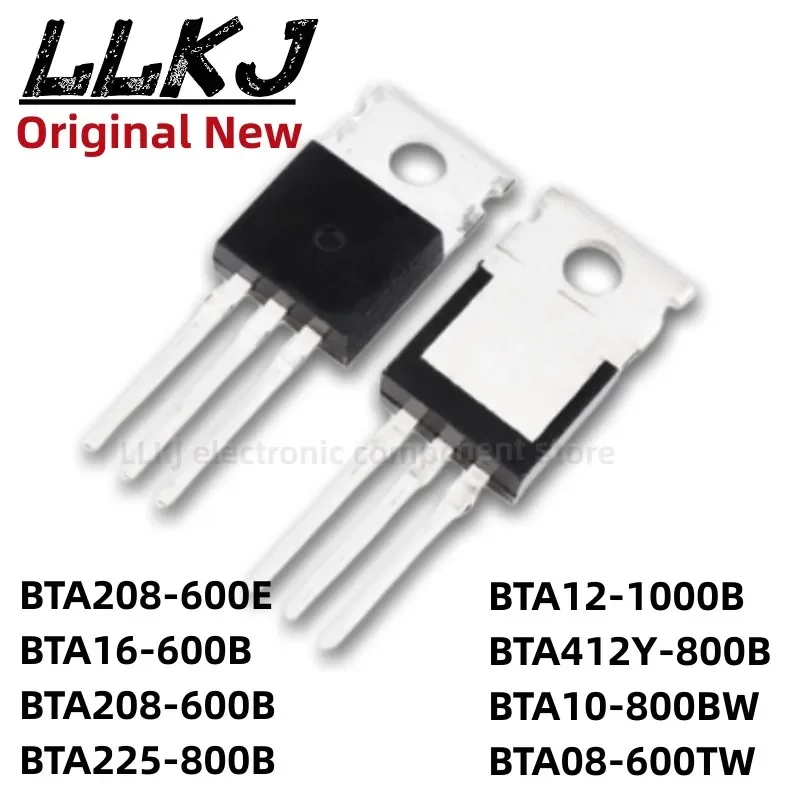 1pcs BTA208-600E BTA16-600B BTA208-600B BTA225-800B BTA12-1000B BTA412Y-800B BTA10-800BW BTA08-600TW TO-220 MOS FET