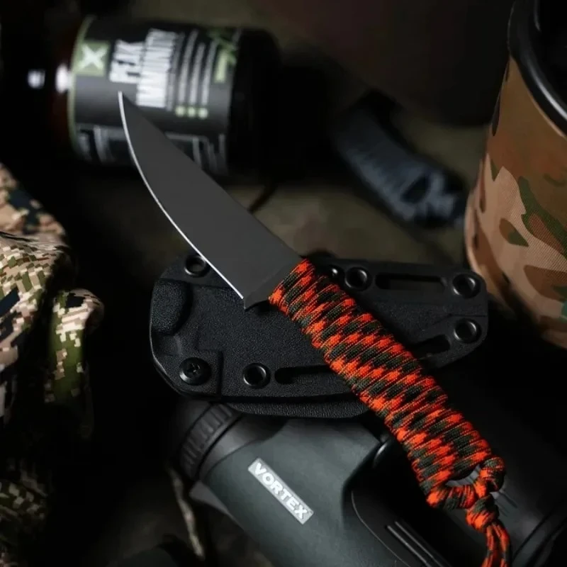 

SPEEDGOAT 2,0 уличные ножи с фиксированным лезвием, лезвие 440C, нейлоновая веревочная ручка, резак для кемпинга, рыбалки, многофункциональный инструмент