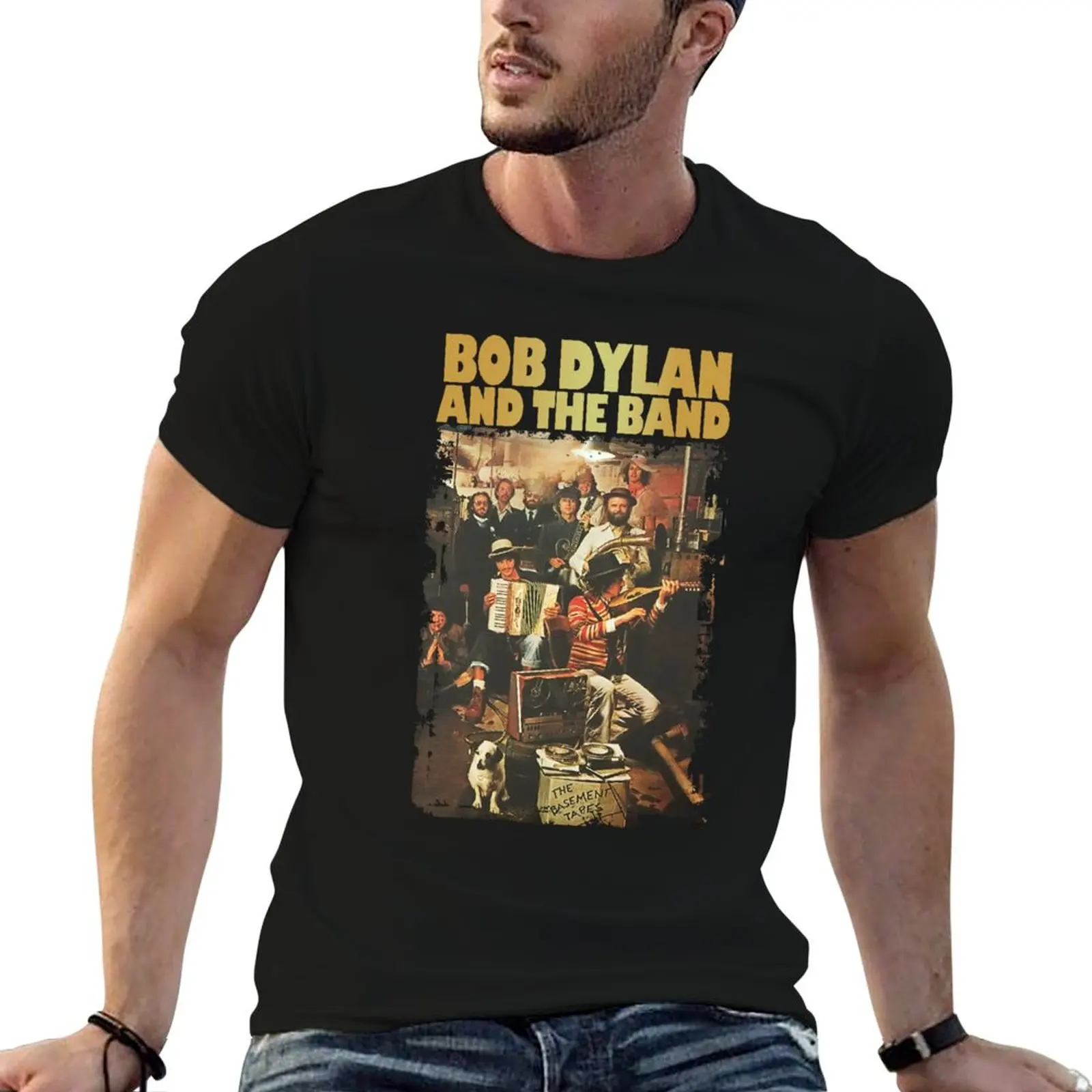 

Men's Basement Tapes T-Shirt man t shirts cotton anime t shirts for man t shirt man plain T-shirt