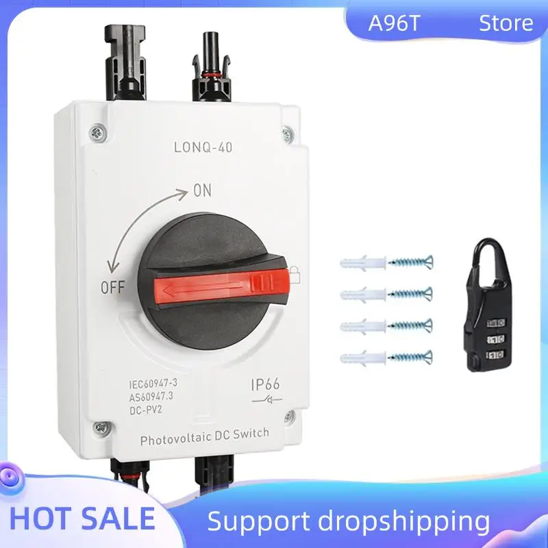 

A96T 1 комплект фотоэлектрических солнечных фотоэлектрических разъединителей, LONQ-40 DC изолятор солнечного выключателя DC1000V 4P