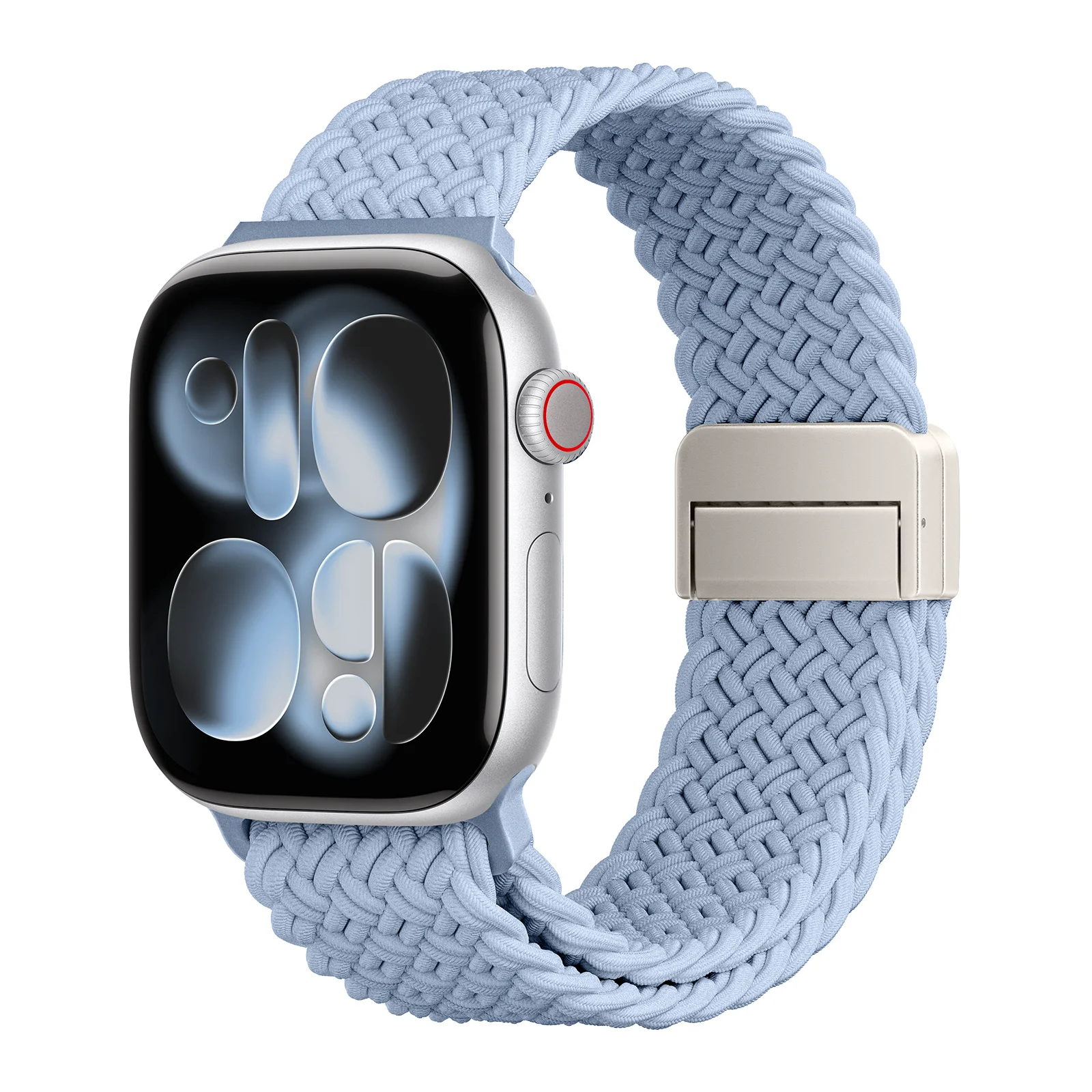 Magnetic Band for Apple Watch Straps 46mm 45mm 44mm 42mm 49mm Double Fabric Braided Bracelet iWatch Series 11/10/9/8/7/SE/Ultra