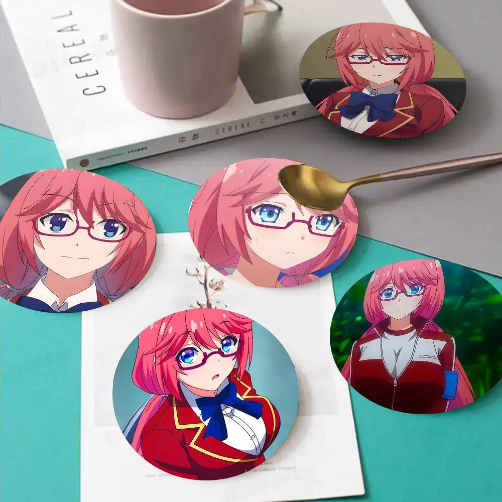1pc Airi Sakura Classroom Of The Elite Wooden Coaster Colour Printing Cup Mat Home Desk Decoration Gifts