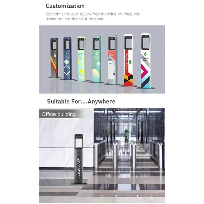 SVAVO Floor Stand 5L Hand Hygiene Sanitizer Touchless Automatic Sensor Spraying Liquid Gel Soap Dispenser view 6
