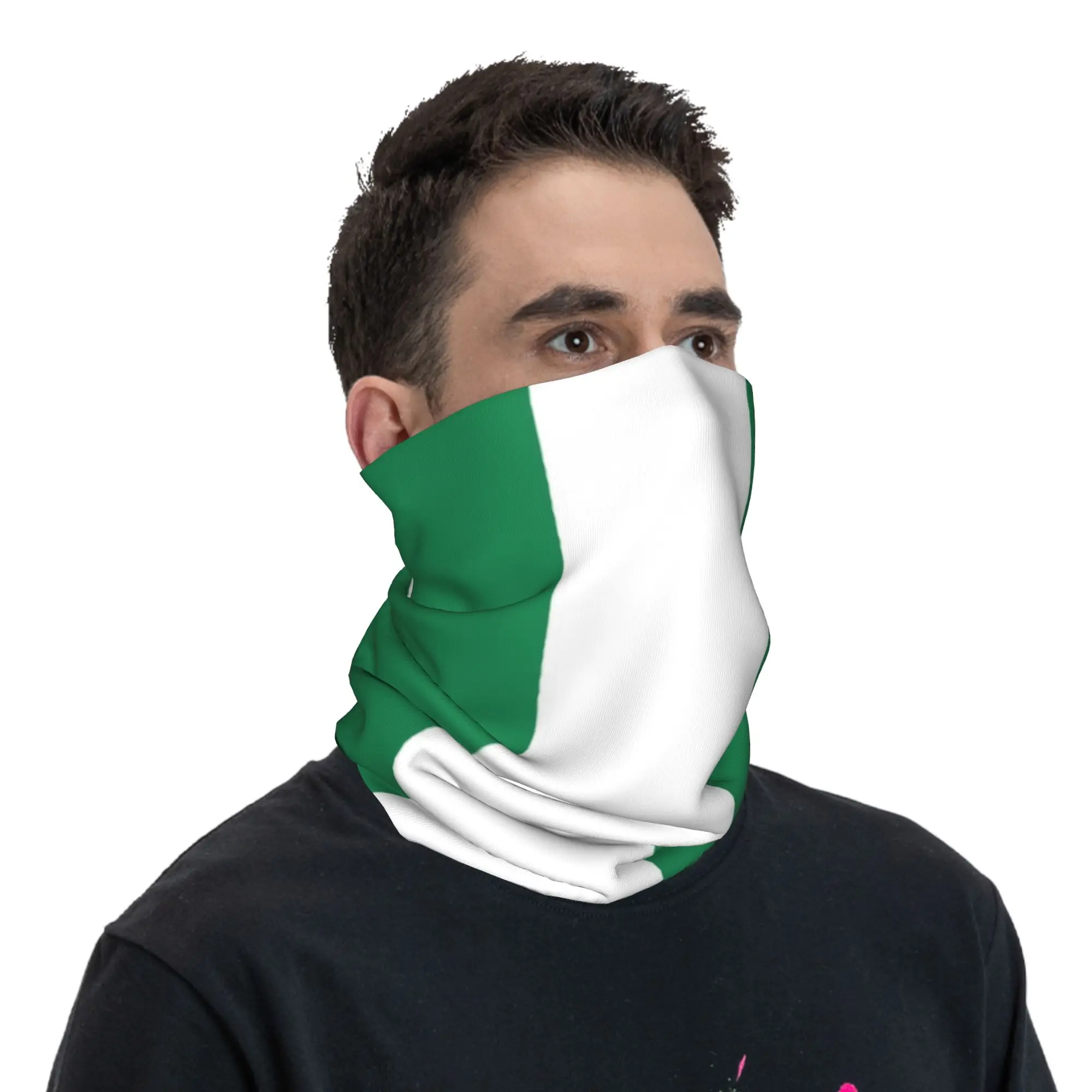 

Flag of Nigeria New Year Gift Balaclava Face Cover Mask Male Fashion Punk UV Protection Bicycle Mask Soft Warm Scarf Bandana