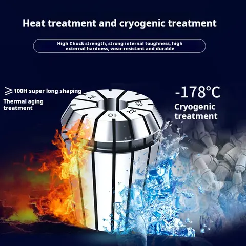 CNC 밀링 선반 공구 홀더 밀링 척용 ER 콜렛 척 스프링 콜렛, 고정밀 0.008mm ER11 ER16 ER20 ER25 ER32 AA