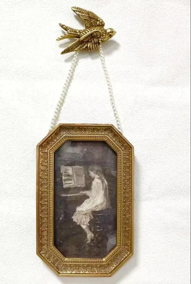 

Mutihome Room Decoration Home Decor Items Photo Frame French Baroque Bird And Angel Pendant Picture Frame Art Frame Decoration