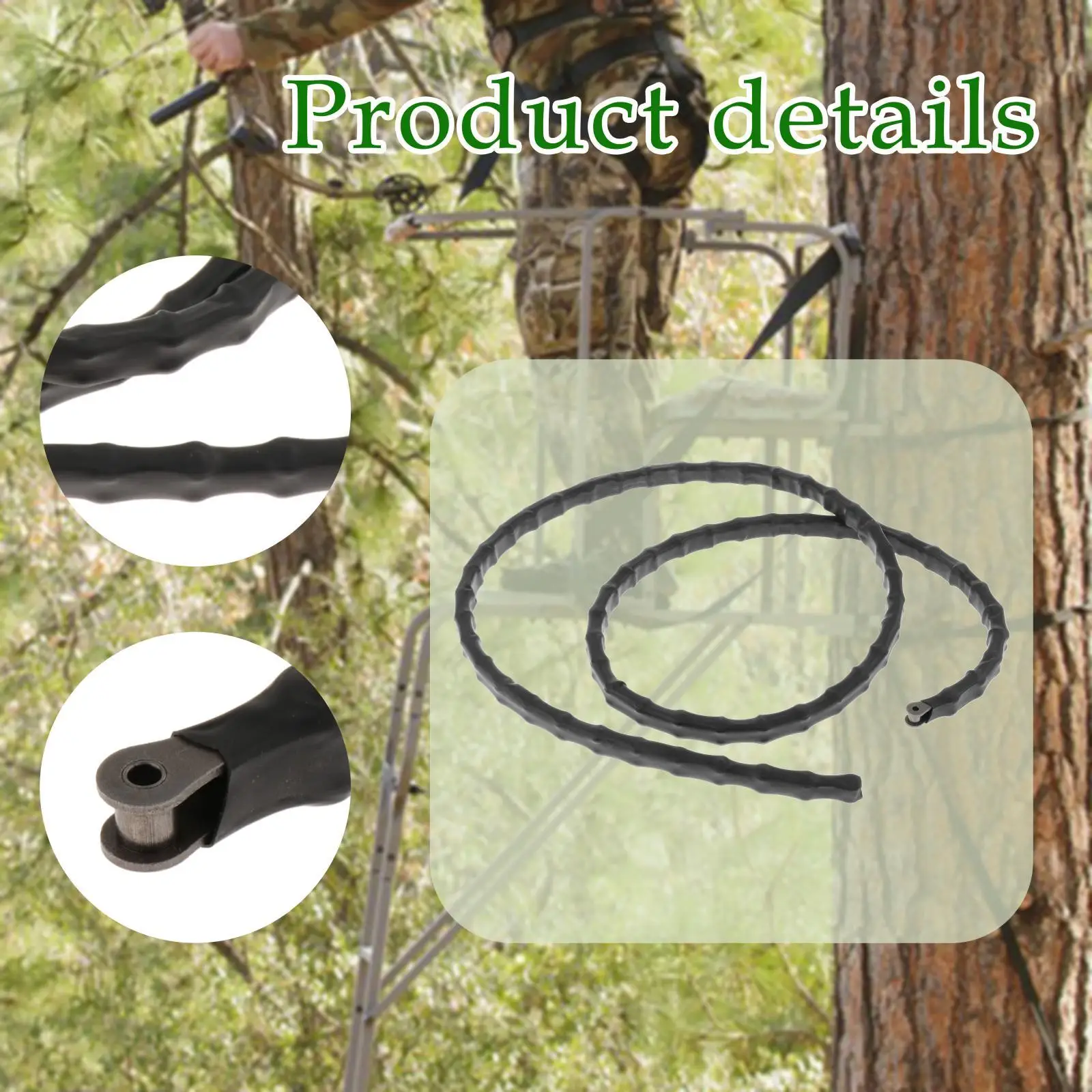 سلسلة وغطاء بديلة مقاس 65 بوصة، ملحقات، حامل التسلق في الهواء الطلق باستخدام