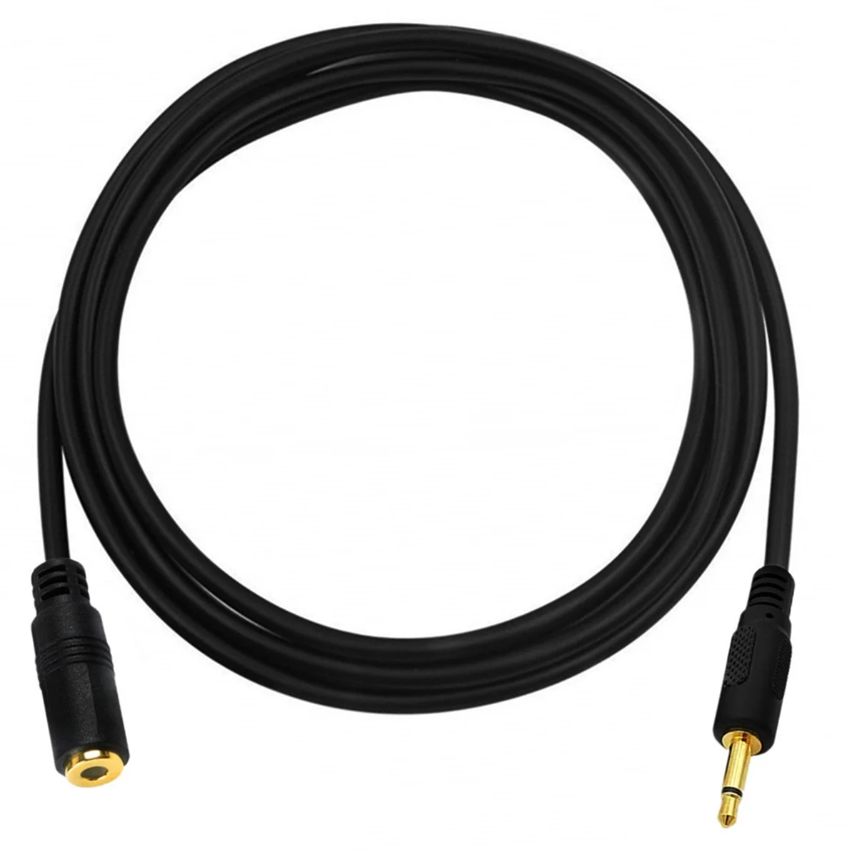 A002 3.5mm Mono Extension Cable 3.5mm 1/8 Inch Mini Audio Jack Male and Female Copper Wire
