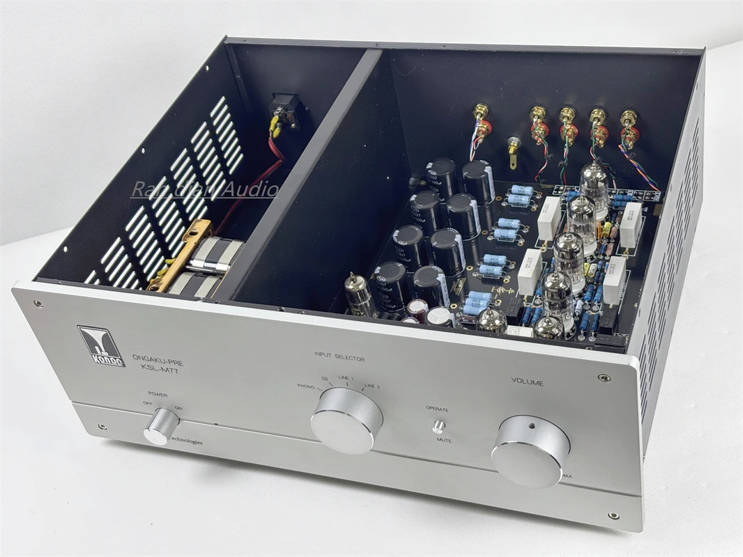 Kondo M77 Electronic Tube Preamplifier ,12AY7*8 HIFI Preamplifier.With Electronic Tube Playback MM Function