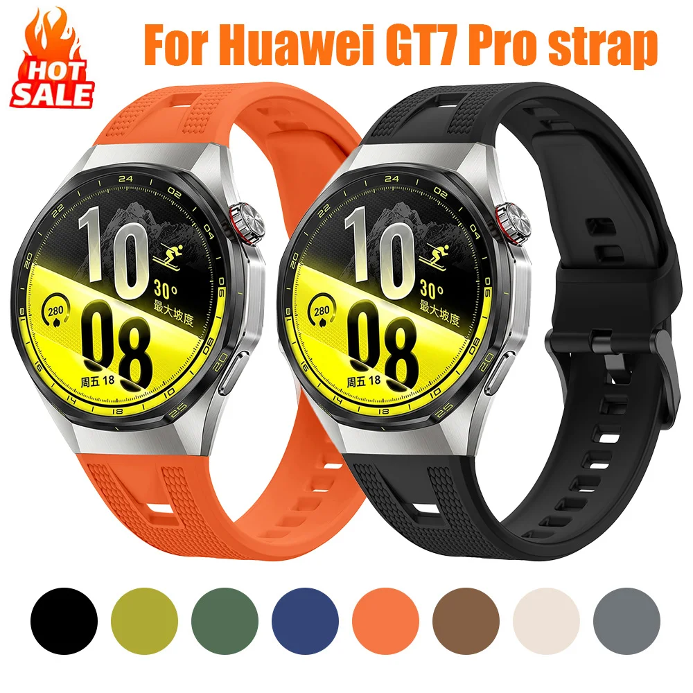 Silicone Watch Wristband for Huawei GT7 Pro Brecelet correa for Huawei GT7 Pro Outdoor Walking Travel Extended Time Wearing