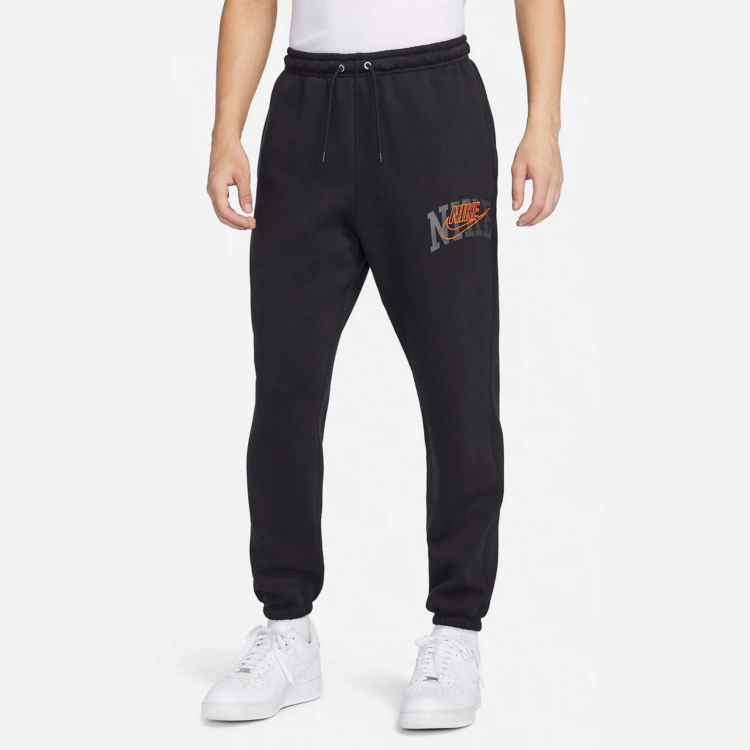 

Оригинальные весенние новые мужские зауженные спортивные брюки Nike на флисовой подкладке FV4454-010