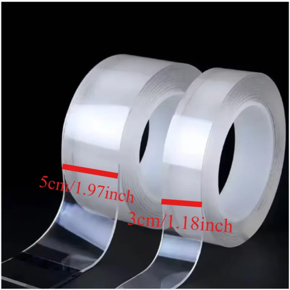 3/5m Nano Tape Double-Sided Adhesive Tape Traceless Waterproof Tape For Bathroom Kitchen Sink Tap Gel Sticker