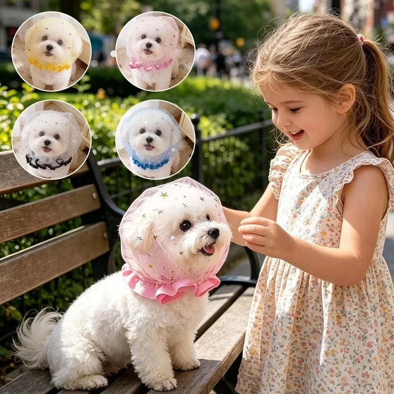 Pet Mesh Anti Eating Head Cover for Dogs Breathable Muzzle Sleeve Portable Outdoor Walking Supplies Pet Decor Accessories
