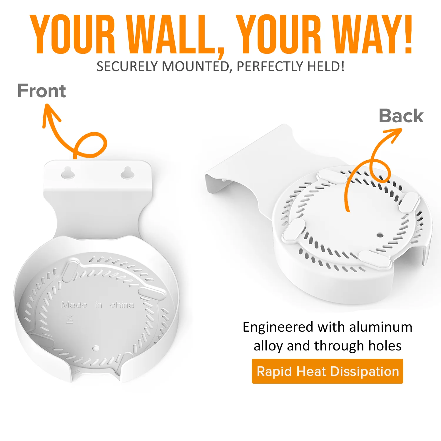 Aluminum Alloy Wall Mount for TP Link Deco BE75/BE85/BE95/BE22000/BE33000 Whole Home Mesh WiFi 7