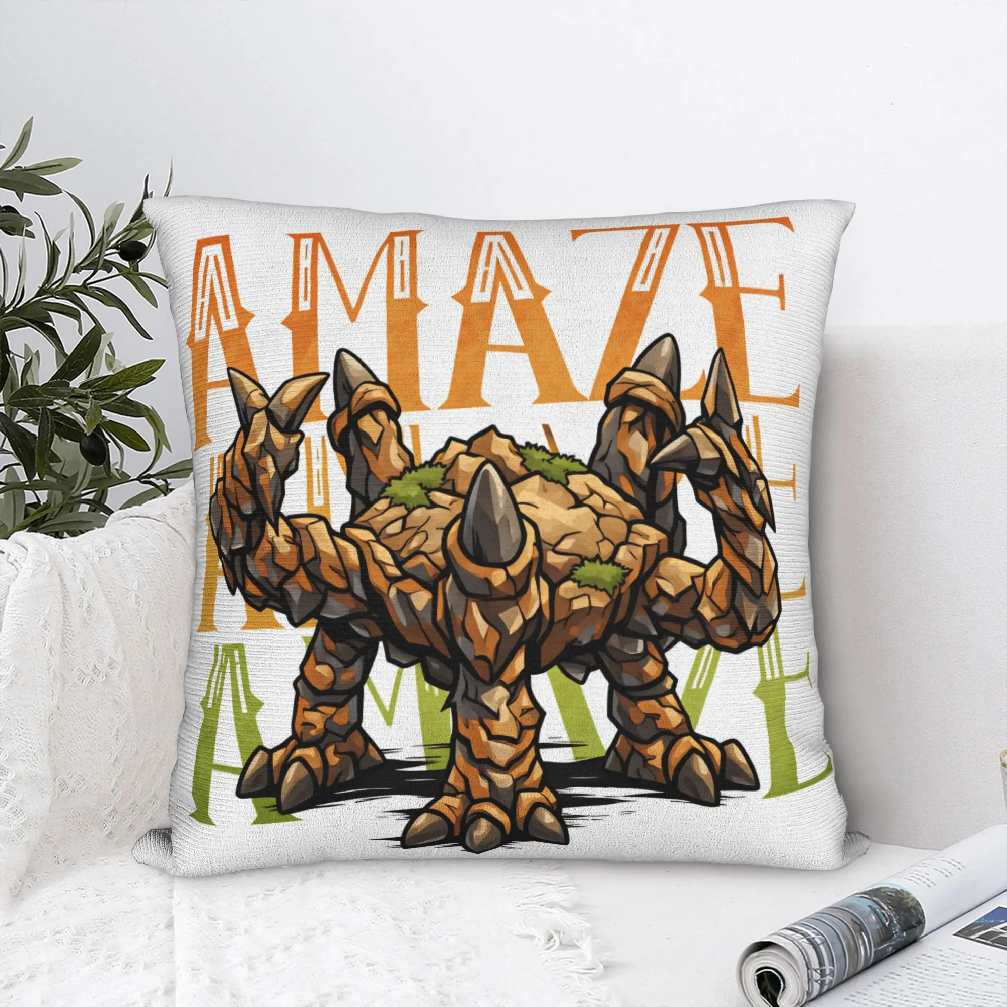 R-Rockys Amazes Pillow Case  Vintage Pillow Cover Soft Pillowcases For Living Room Sofa