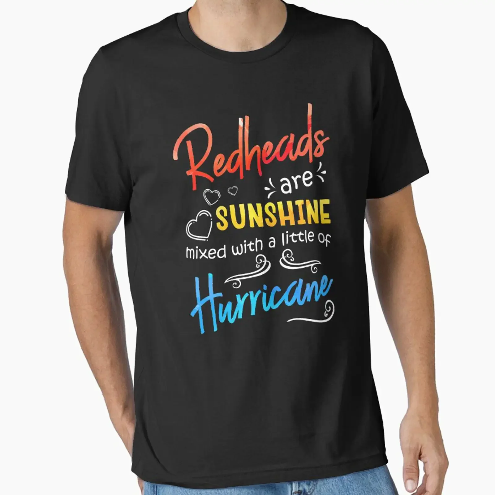 Redheads Are Sunshine Mixed With A Little Hurricane Funny Essential T Shirt vintage Washed Versatile Stylish graphic