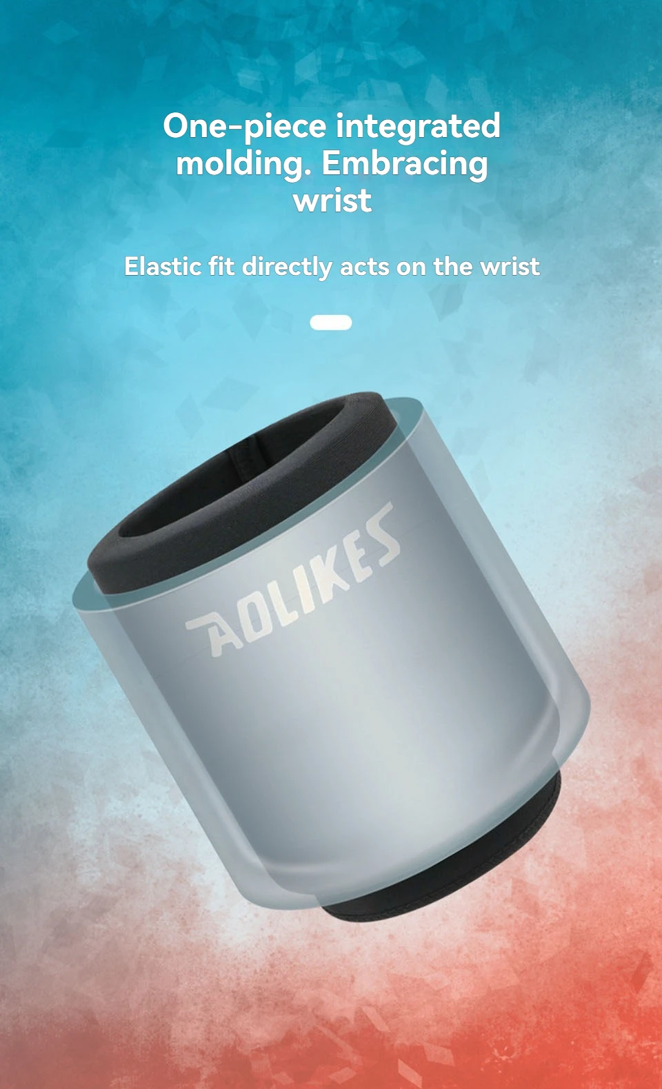 AOLIKES 1PCS Wrist Ice Pack Wrap for Pain Relief, Reusable Wrist Brace Cold Gel Ice Pack for Injuries, Hot & Cold Compress Wrist