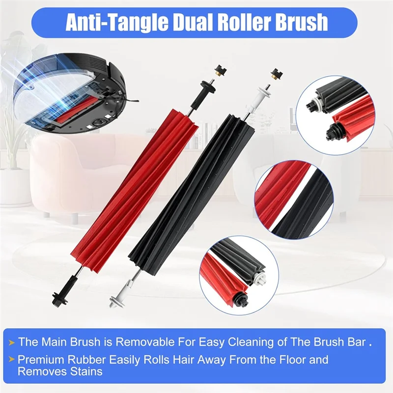 【Berserk】запасные части для Roborock Q5 Max+, Q5 Duoroller+, Q5 Pro+, Q8 Max+, комплекты аксессуаров для роботов-пылесосов