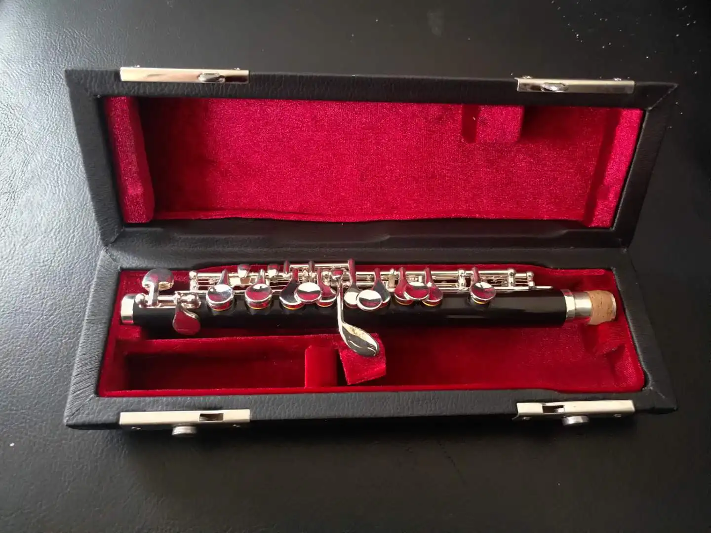 C Piccolo Bakelite Body Woodwind Instrument Silver Plated Keys Open Hole Design for Advanced Players Orchestra Stage Performance