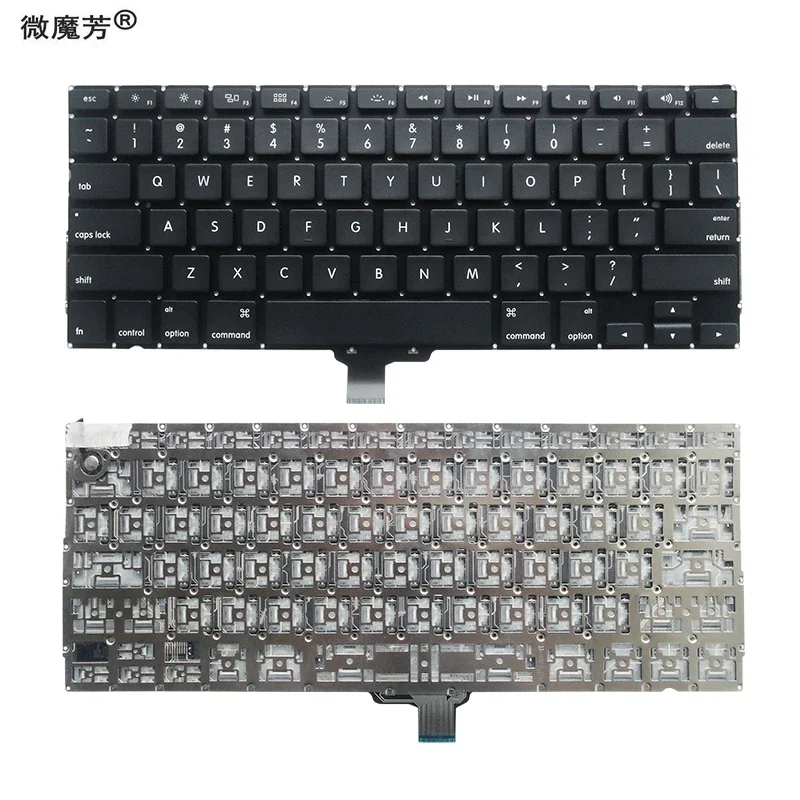جديد الولايات المتحدة المملكة المتحدة RU SP FR GR إسبانيا الفرنسية ألمانيا استبدال لوحة المفاتيح لماك بوك برو 13 "A1278 2009-2012 سنوات