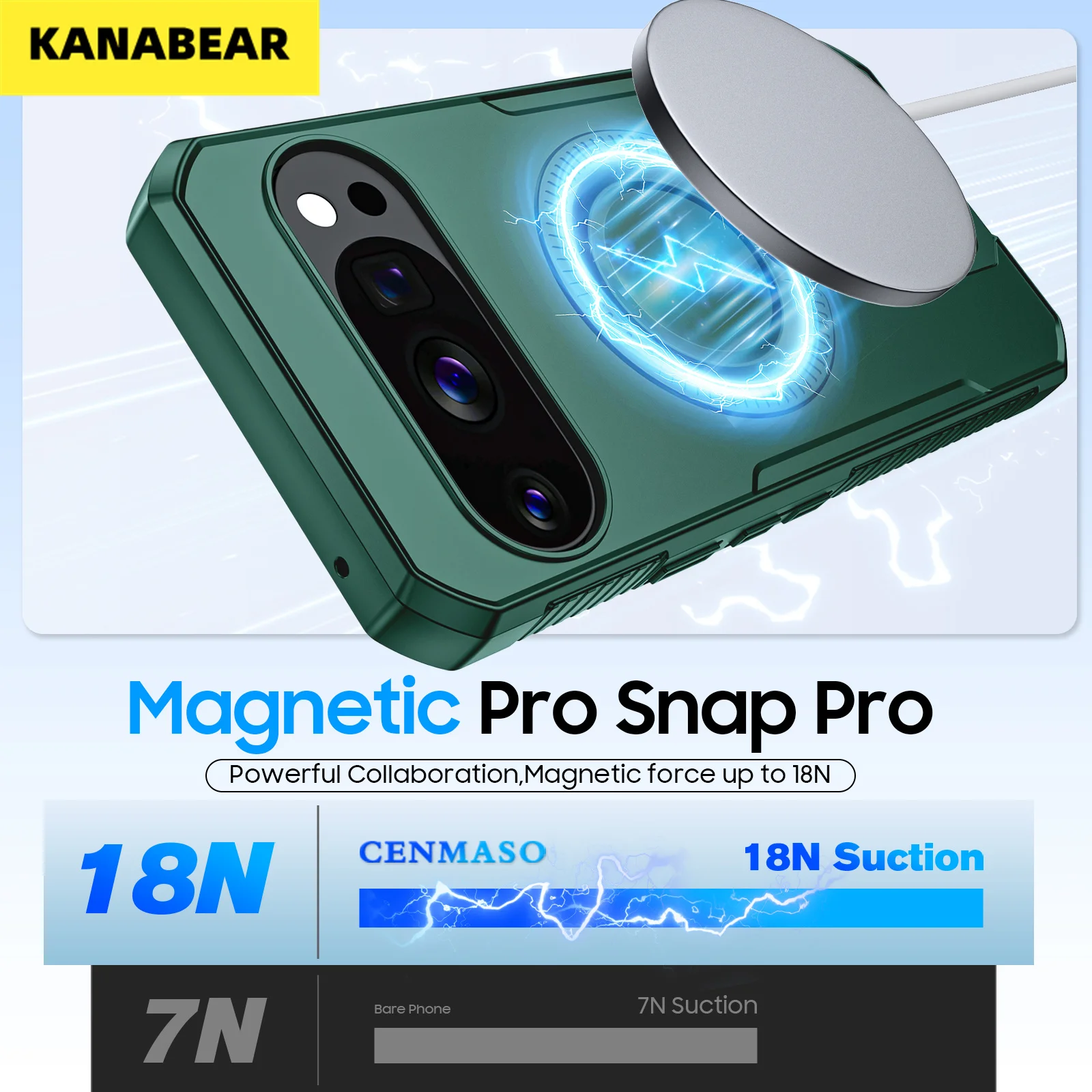 

Magnetic Rotating Ring Stand Case For Google Pixel 10 Pro XL, Anti-Drop Anti-Slip, Simple Business Unisex Cover