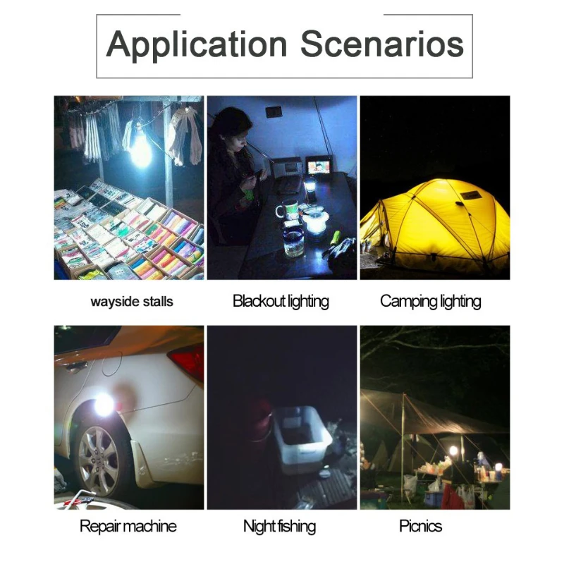 JOYINLED Rechargeable LED Emergency Lights House Outdoor Portable Lanterns Emergency Lamp Bulb Battery Lantern BBQ Camping Light
