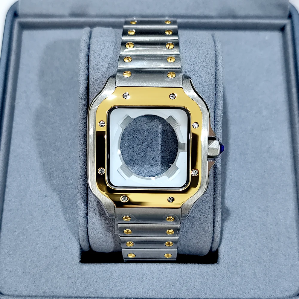 33.5mm NH05 Ladies' Square Watch Case Stainless Steel Case For NH05 Movement Case Fit 23.5mm Dial NH05/06 Movement Accessories