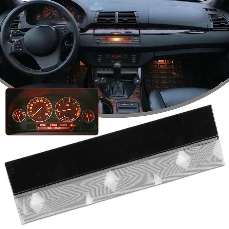 LCD Display Screen For BMW E38 E39 E53 Dashboard Pixel Repair Replacement Black ABS Material Direct 1995-2006