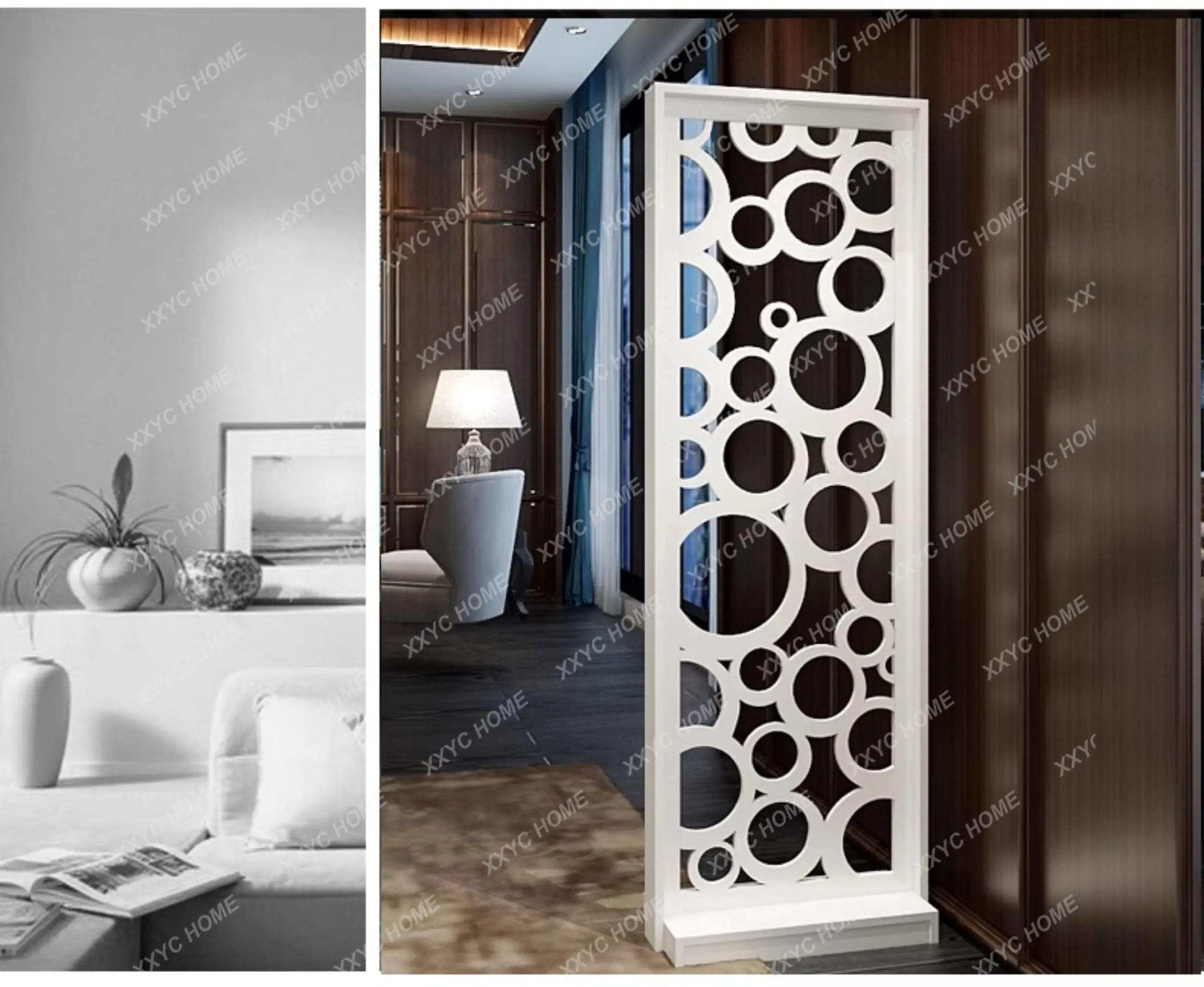 screen partition wall living room bedroom modern simple fashion activity mobile folding screen double-sided office