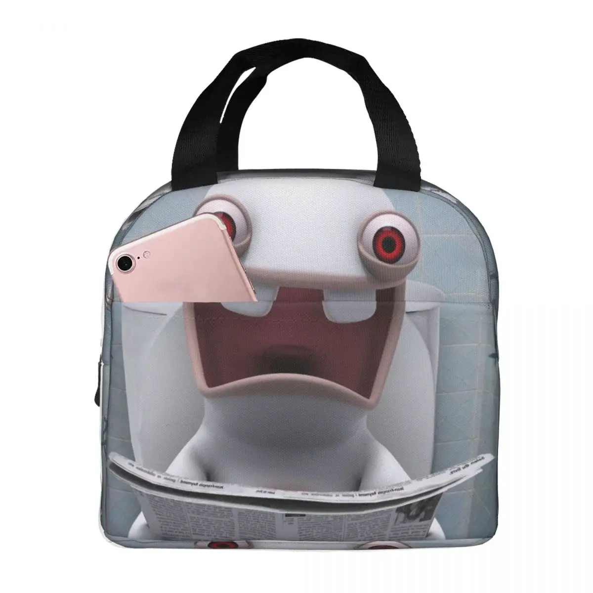 Lovely Food Container R-Rabbids Invasion High School Large For Lunch Food Bags Large Capacity