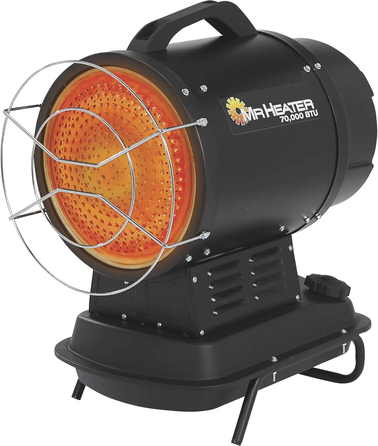 70,000 BTU Portable Kerosene Radiant Heater with Quiet Burner Technology for Jobsites, Workshops, Or Large O