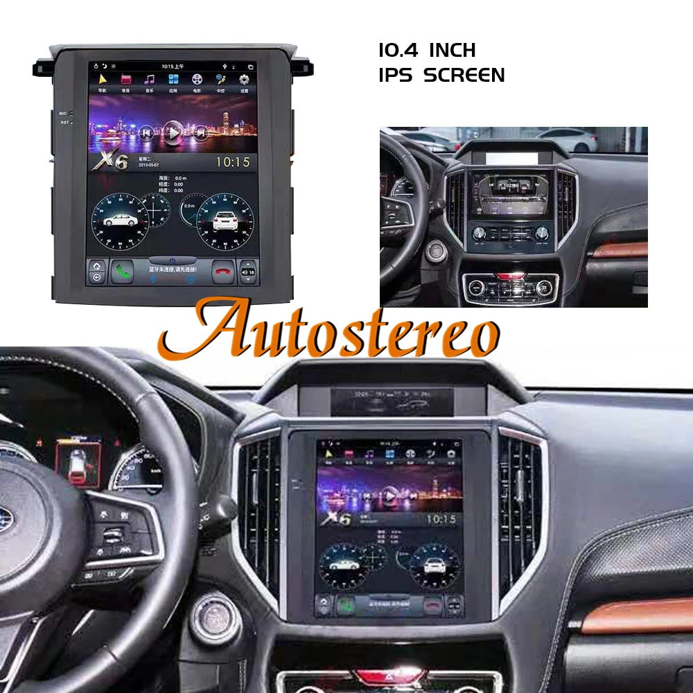 For Subaru Forester 2018-2021 Tesla Radio Android 9 Car GPS Navigation Auto Stereo Headunit Multimedia Player Tape Recorder PX6