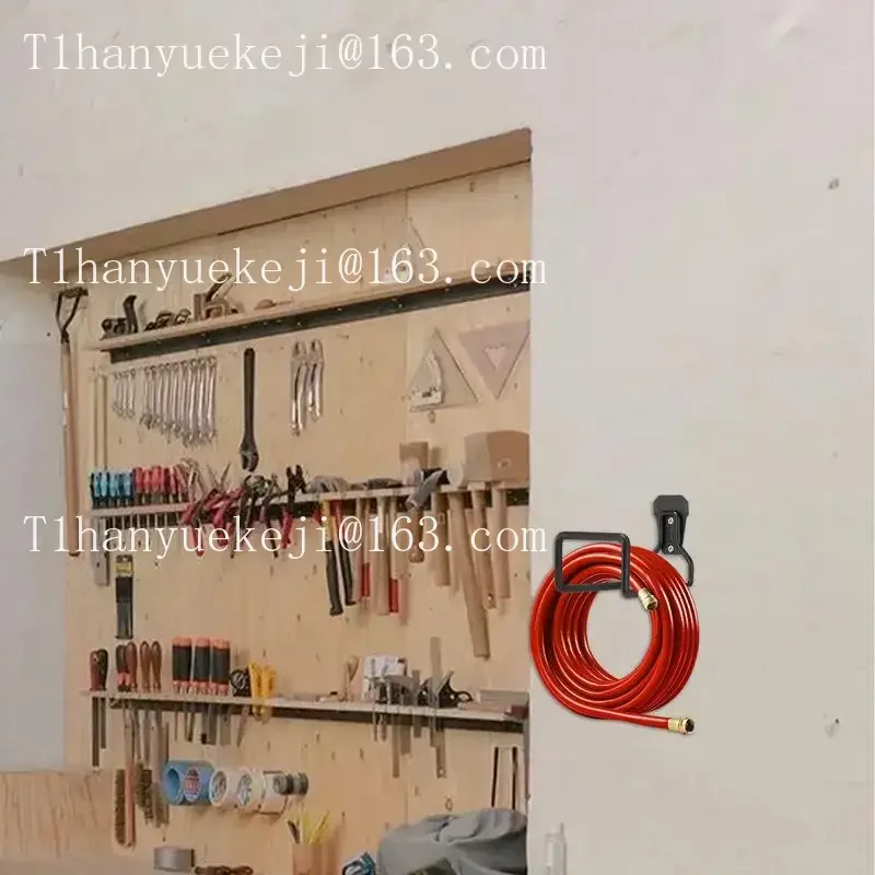 Outdoor wall cable hook balcony load-bearing punching large flat hook ladder spade cart storage wall water pipe
