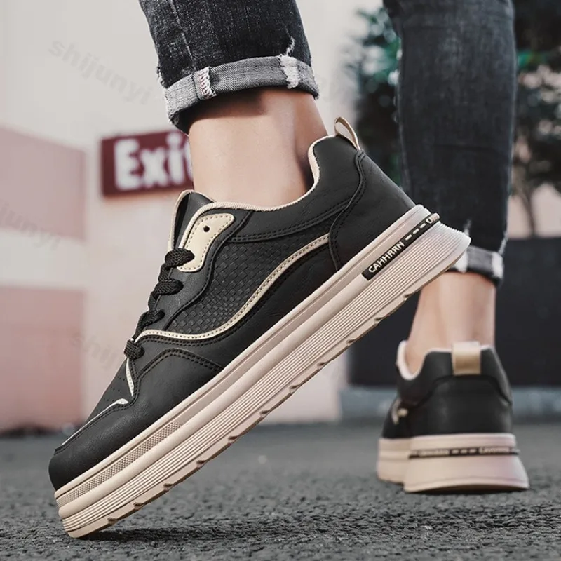 

2025 Spring New Men's Low Top Thick Soled Casual Shoes Fashion Trend Comfortable Versatile Sports Shoes Low Top Chunky sneakers