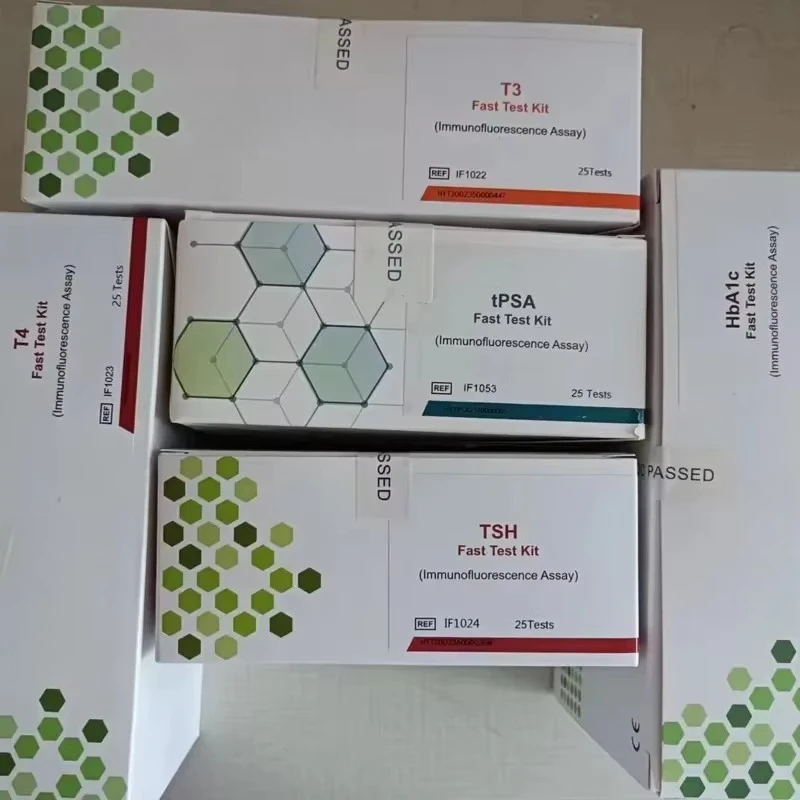 POCT Immunoassay Analyzer Test Kit for FSH CEA CTnI HbA1c D-Dimer T3 T4 TSH HCG Progesterone Quantitative Detection
