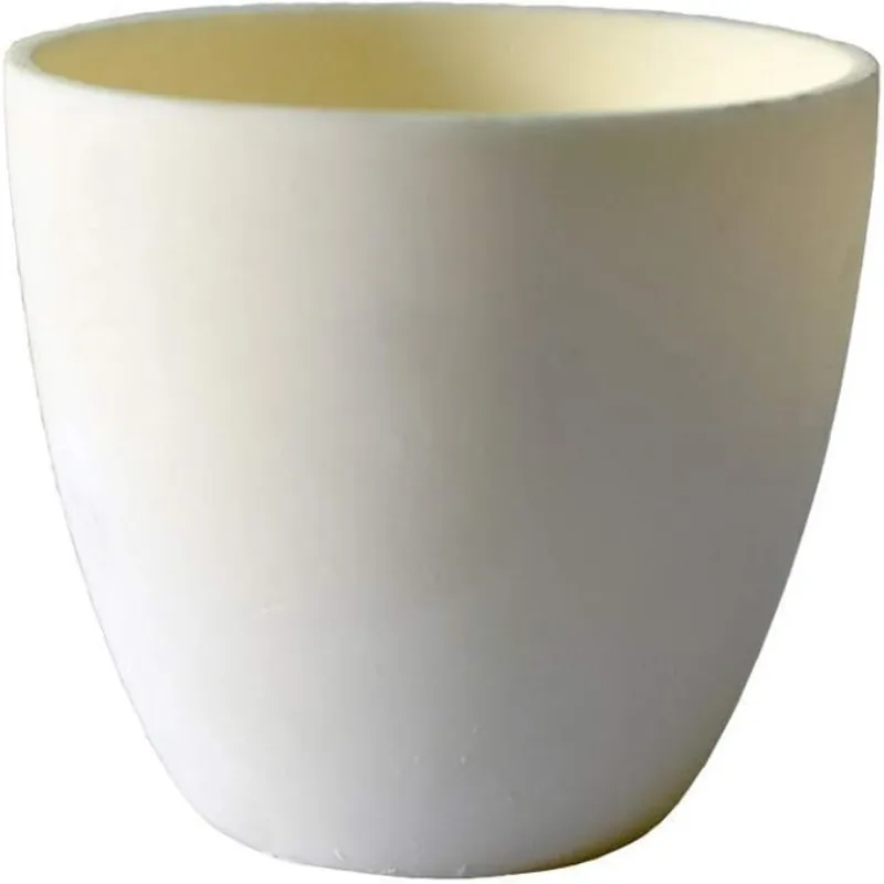 dia73x67mm 150ml arc-shaped 99% pure alumina ceramic melting crucible for melting