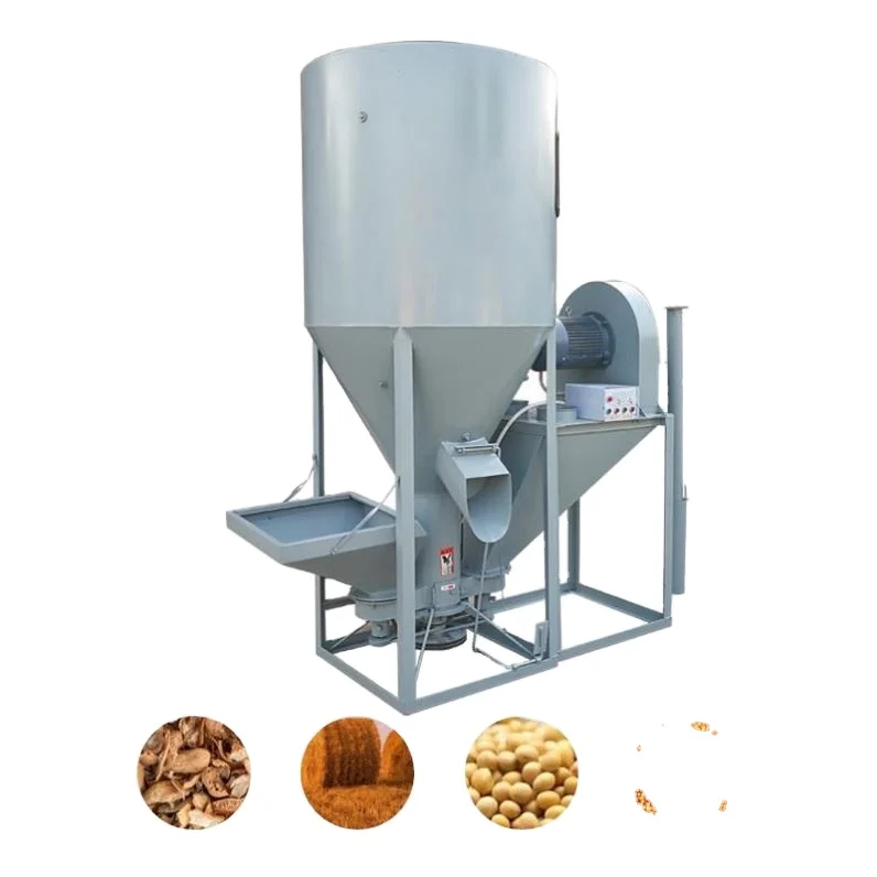 

Multifunctional chicken cattle horse and sheep poultry feed crushing and mixing machine