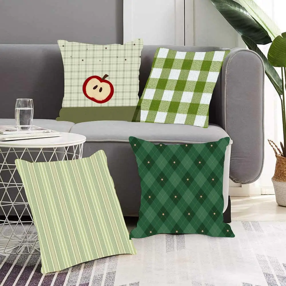 Green-Oxygen Style Cushion Cover Pillow Cover Soft Cushion Case Modern Home Decoration Sofa Bedroom Gift