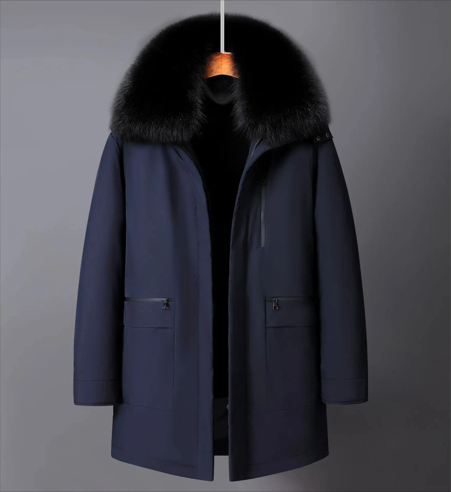 كندا معطف الشتاء للرجال أسفل سترة سترة طويلة بيضاء أوزة أسفل الحشو انفصال بطانة داخلية الباردة يندبروف #1