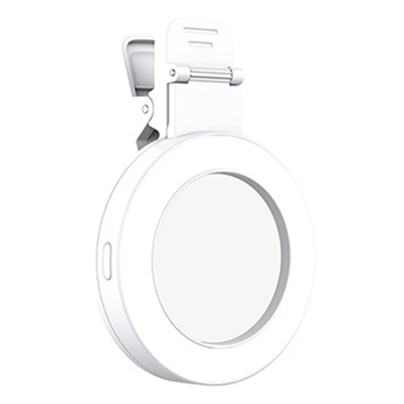 Selfie Rings Light with Build In Battery ABS & Silicone LED Selfie Lights Selfie Rings Light Simple Operate for Phone