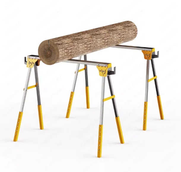 Foldable metal saw frame saw horse 250KG multi-functional iron portable work table iron Trojan horse construction site