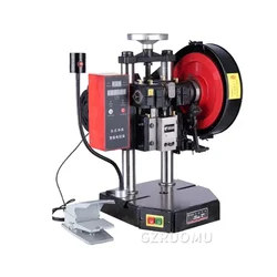 Pneumatic Punching Machine Hand Press Machine Adjustable 0.5T Pneumatic Puncher 220V 250W Double Column Riveting Machine