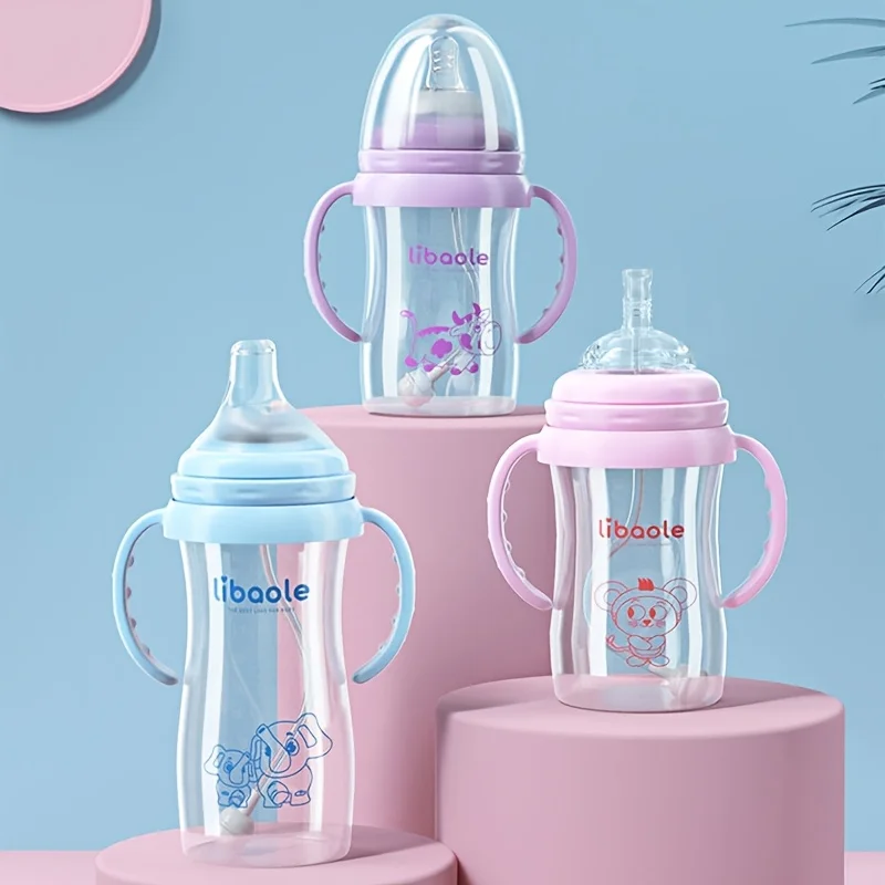

One bottle of three use wide caliber PP baby bottle to prevent bloating, baby imitation breast milk, real feeling baby bottle
