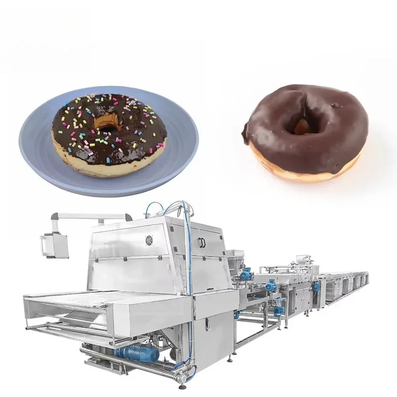 Custom Commercial Chocolate Enrober Machine With Cooling Tunnel Automatic Chocolate Coating Equipment for Biscuit Candy Process