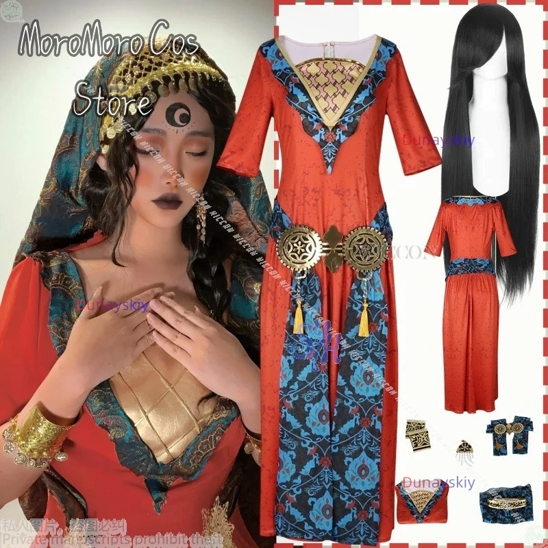 

Аниме Игра Султан Косплей Maggie コス닥 Shaping Dress Сексуальное женское белье Ретро Цветочные узоры Лолита Парики Хэллоуин Cos