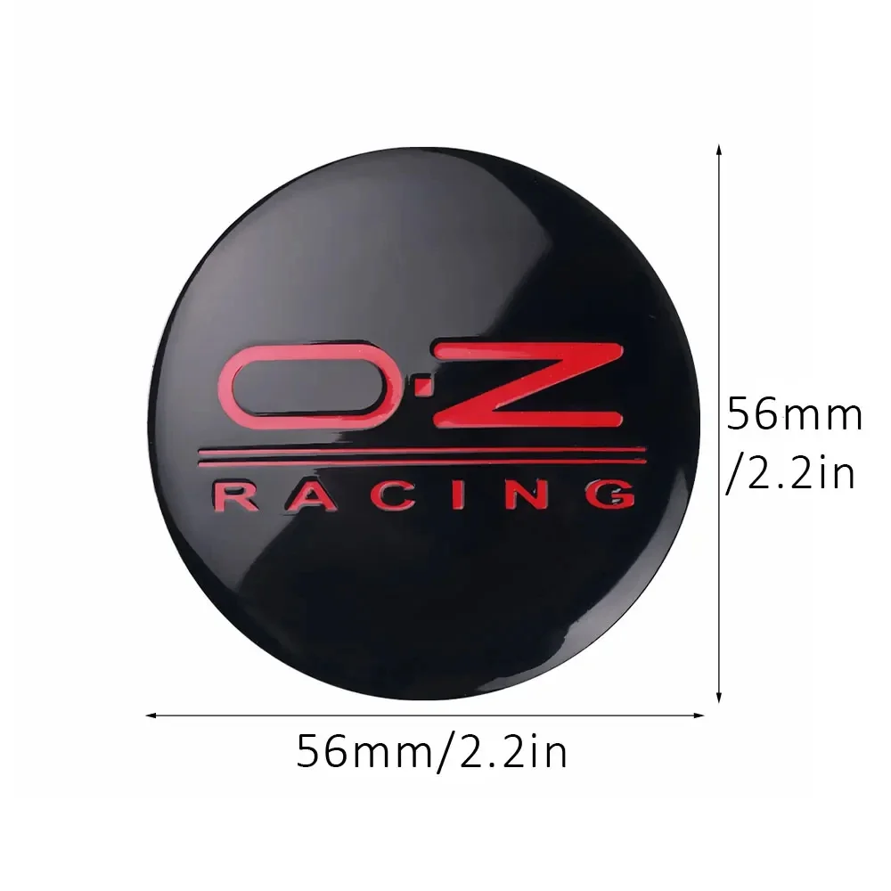 Aluminum 4PCS 56mm OZ Badge Car Wheel Center Hub Caps Emblem Stickers For NISSAN Sentra Juke Pathfinder Leaf Murano Qashqai