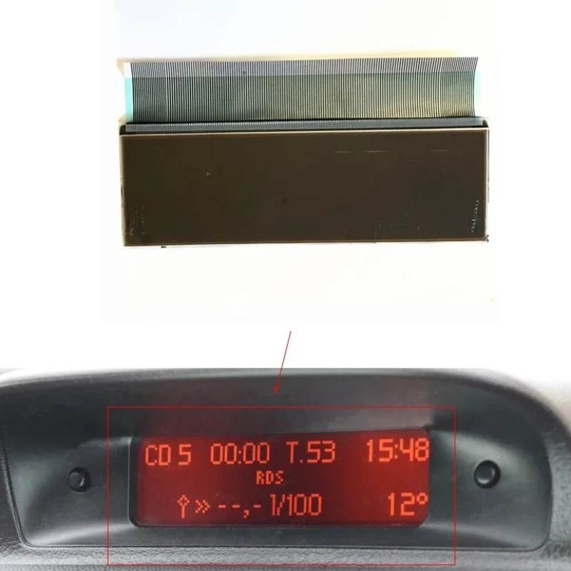 Auto Parts Instrument Display Screen for Peugeot 206 307 for Citroen LCD Display